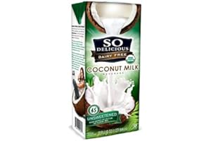 So Delicious Dairy Free - Organic Coconut Milk Beverage Organic Unsweetened, 32-ounce (Pack of 2) by SO DELICIOUS