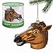 Archie McPhee Accoutrements Creepy Horsehead Ornament for Christmas