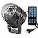 Led Sound Activated Party Lights with Remote Control DJ Lighting Disco Ball Strobe Club Lamp 7 Modes Stage Par Light Magic Mini Led Stage Lights for Christmas Home Room Dance Partiee Parties Birthday