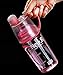 Yapping Cute School Plastic Drinking Water Bottles with Spray Mist for Kids Travel Hiking (400ML-Pink)