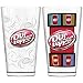(Set/2) Dr Pepper Pint Pub Glasses - Officially Licensed 16 Oz Kitchen Bar