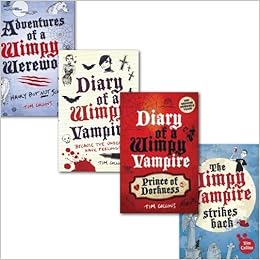 Wimpy Vampire Collection Tim Collins 4 Books Set Strikes - 