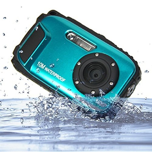 PowerLead-BP88-Camera-Waterproof-Digital-Video-Camera-27-TFT-Screen-5mp-Underwater-9-Mega-8x-Zoom-Digital-Camera-Blue