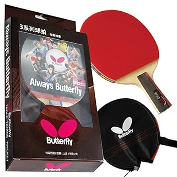 Butterfly 303 Chinese Penhold Table Tennis Racket Set - 1 Ping Pong Paddle
