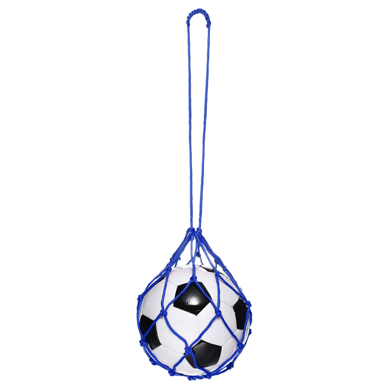 PATIKIL Solo Football Kick Net, Football Return Throw Training Net Soccer Training Aid Control Skills for Youth Adult Kicking Practice for 3, 4, 5 Ball Size, Blue