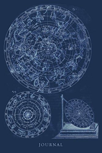 Journal: Vintage Astrology - Star Map and Constellations Diagram - Zodiac Sign | 120 Blank Lined 6x9 College Ruled Pages: Volume 3 (Vintage Astrology and Zodiac - Designer Notebooks and Journals) Paperback – 25 May 2018