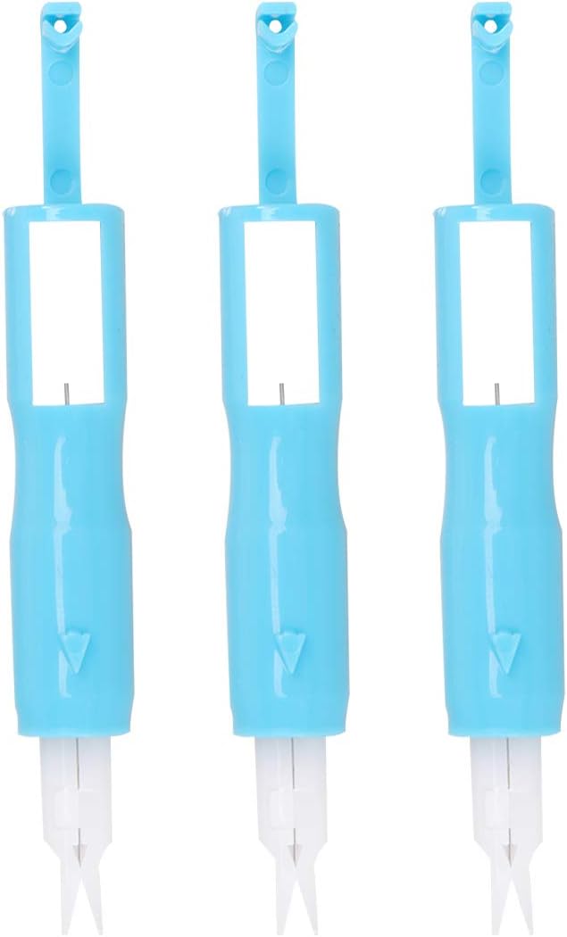 Rosenice 3 Sewing Machine Needle Threader Tool (Blue)