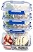 [Improved Larger 4 Set] 2 Compartment Glass Meal Prep Containers with Lifetime Lasting Snap Locking Lids Glass Food Containers BPA-Free, Microwave, Oven, Freezer and Dishwasher Safe (950 ML, 32 Oz.)
