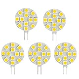 HERO-LED SG4-12T-WW27 Side Pin G4 LED Disc Halogen Replacement Bulb, 2.4W, 20-25W Equal,Warm White 2700K, 5-Pack(Not Dimmable)