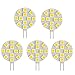 HERO-LED SG4-12T-DW Side Pin G4 LED Disc Halogen Replacement Bulb, 2.4W, 20-25W Equal, Daylight White 5000K, 5-Pack(Not Dimmable)