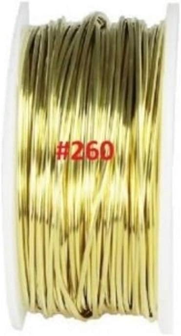 26 Ga Solid Brass Wire 1/4 325 Ft. Spool (Soft) Made in USA