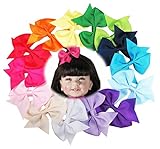 Introductory Price--HipGirl Girls Bow Tie Hair Bow Clips, Barrettes (20pc 3