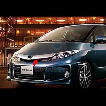 Amazon Bm エスティマ 50系 後期 フロント グリルトリム 上 グリルトリムカバー グリル ガーニッシュ ステンレス 鏡面 カスタムパーツ エアロ カー 用品 ドレスアップ 外装 1pcs Ex358 グリル 車 バイク