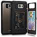 Galaxy Note 5 Case, TORU [Note 5 Wallet Case] Dual Layer Hidden Credit Card Holder ID Slot Card Case with Mirror for Samsung Galaxy Note 5 - Gunmetal