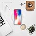 Wireless Charger,Auto Safety Qi Wireless Charging Pad for for iPhone 5 5S 5C 6 6S 6 Plus 6S Plus iPhone X Samsung Galaxy S7/S7 Edge,S6/S6 Edge HTC NOKIA,Universal For All Qi-Enabled Devices … (white)