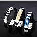 Ubeauty1999 Stainless Steel Crucifix Cross Leather Bracelets Cuff Bangle Wrist Band Blacelet, Black/Blue (3Pcs/ Set Bracelet)