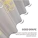Wimaha No Hook Yellow and Grey Shower Curtain, Cloth Shower Curtain Fabric Machine Washable, 74 x 71 Bathroom Shower Curtain