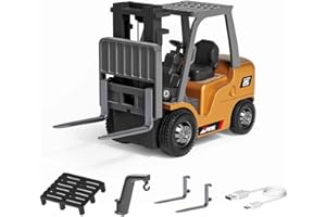 1/64 RC Forklift Truck 7 Channel 2 Mode Mini Remote Control Forklift Truck, 2.4G Mini Alloy RC Car with Wireless Controller, 