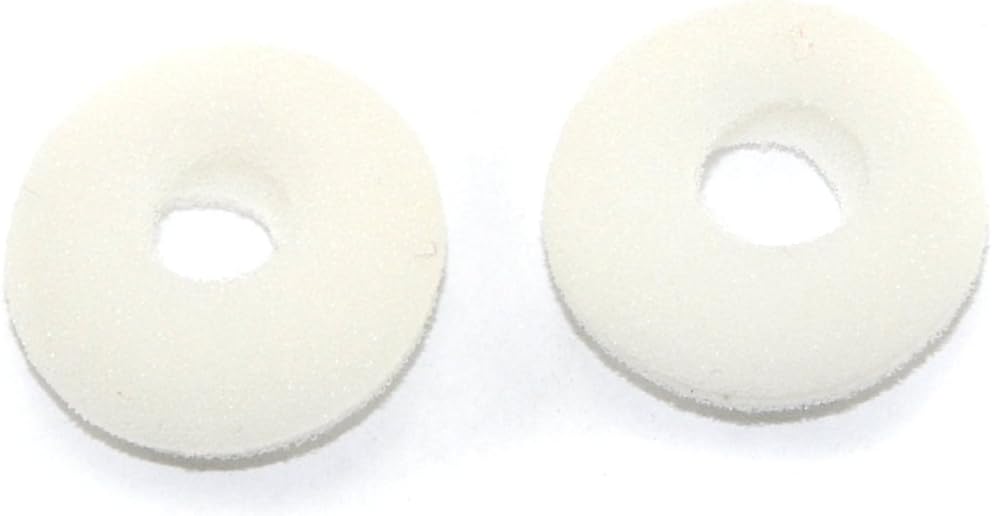 Simoutal Earphone Covers Middle Empty 12 Pairs Double-Sided Sponge Replacement Earbud Covers with Separate Packaging (White)