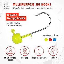 Oystern Ned Rig Baits and Hooks with 41 Pieces