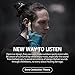 Bone Conduction Headphones, Vidonn F1 Titanium Open Ear Wireless Sports Headset (Gray-Blue)