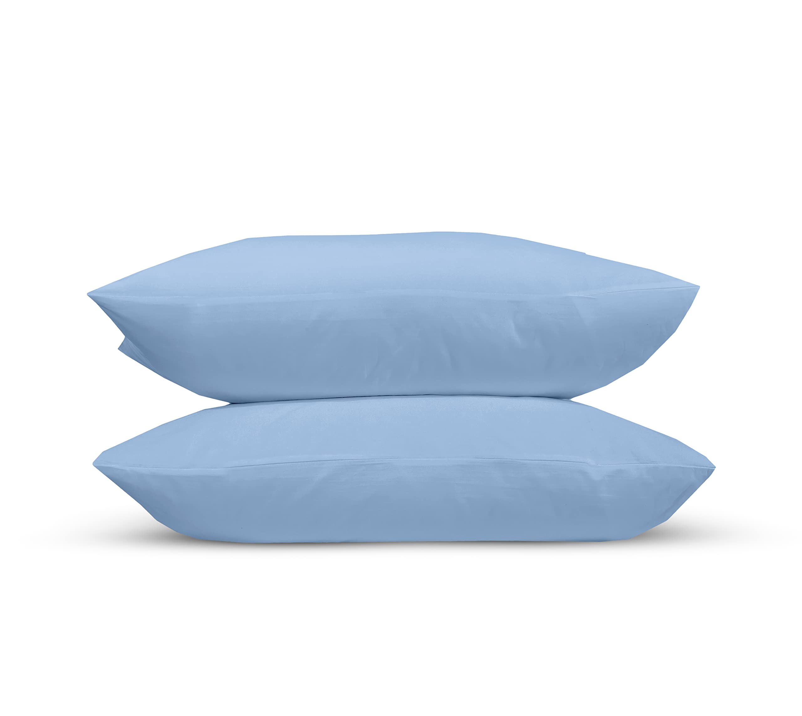 300 Thread Count 100% Pure Egyptian Cotton Pillowcases (Blue, Pair Of Pillowcase)