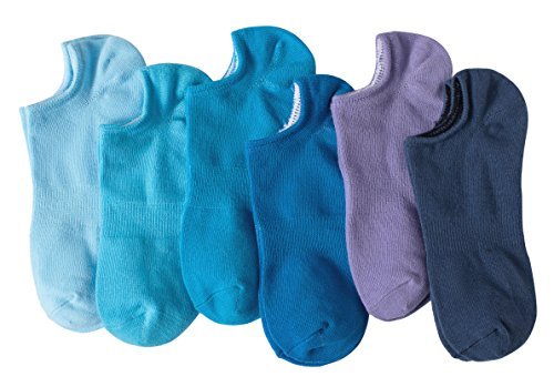 Monica Rea Women\'s 6 Pack No Show Socks Comfort Invisible Casual Socks For Daily Wear
