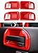 Red Inner Door Handle Recess Guard for 2011-2018 Jeep JK Wrangler Unlimited 4-Door - Set