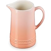 Le Creuset Stoneware Pitcher, 1.6 qt., Peche