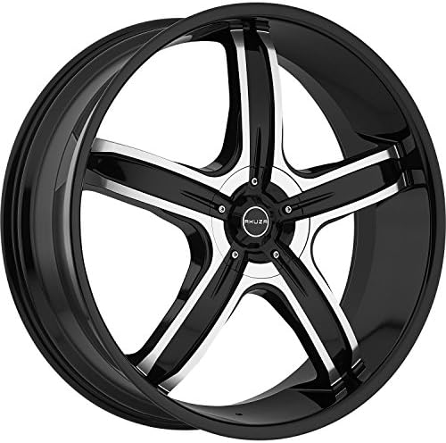 Akuza Lever 20 Black Wheel / Rim 5x115 &amp; 5x120 with a 35mm Offset and a 74.1 Hub Bore. Partnumber 844285055+35GBM