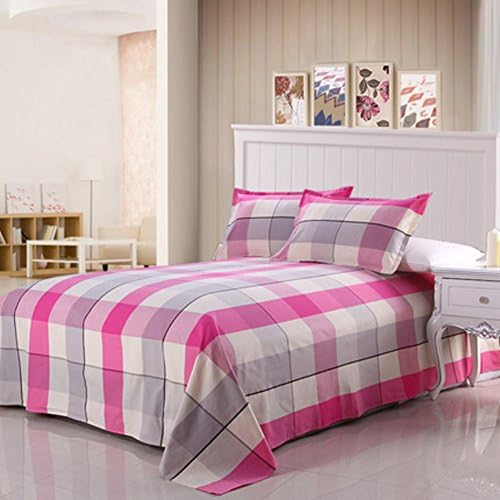Lattice thickened rough sheets/One piece cotton sheet-L 180x210cm(71x83inch)