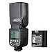 Godox V860II-O TTL GN60 2.4G High-Speed Sync 1/8000s Li-ion Battery Camera Flash Speedlite+Godox X1T-O Wireless Trigger Transmitter Compatible for Olympus Panasonic +15x17cm Softbox &Filter+USB LED