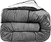 Utopia Bedding Micromink Sherpa Fleece Twin Comforter Set with 1 Pillow Sham, Plush and Warm Bedding Comforter Sets, Down Alternative Comforter, Ultra Soft and Cozy Comforter Set (Twin, Grey)