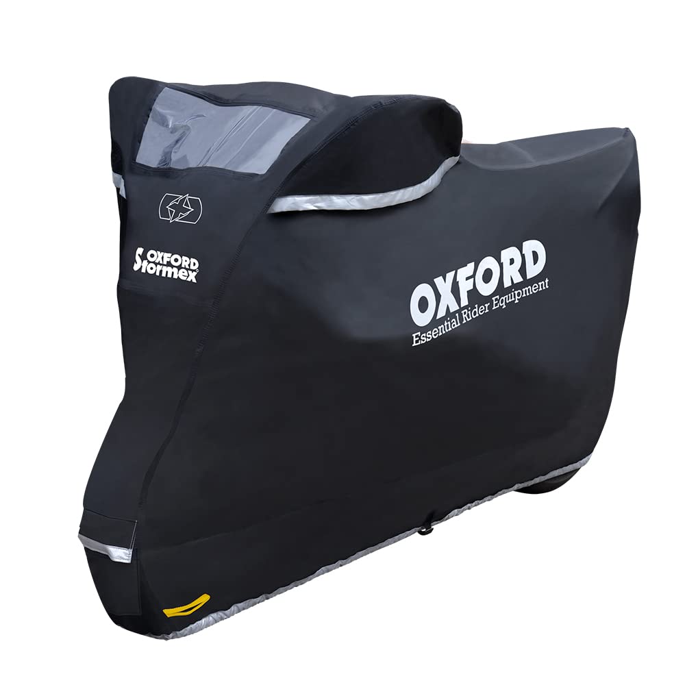 Oxford Stormex Outdoor Waterproof Motorcycle Cover Version 2016 – Black, 246 x 104 x 127 cm