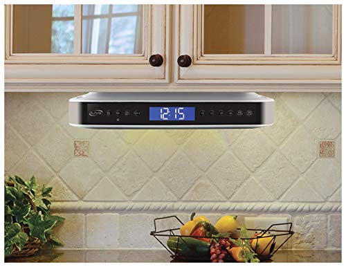 iLive iKB333S Under Cabinet Radio with Bluetooth Speakers (Silver) (Certified Refurbished) - Thumbnail 2