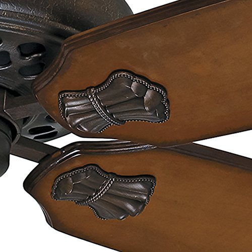 Casablanca Fan 60 inch Traditional Ceiling Fan in Brushed Cocoa with 5 Walnut Blades and Wall Control (Certified Refurbished) (Provence Crackle) - Thumbnail 3