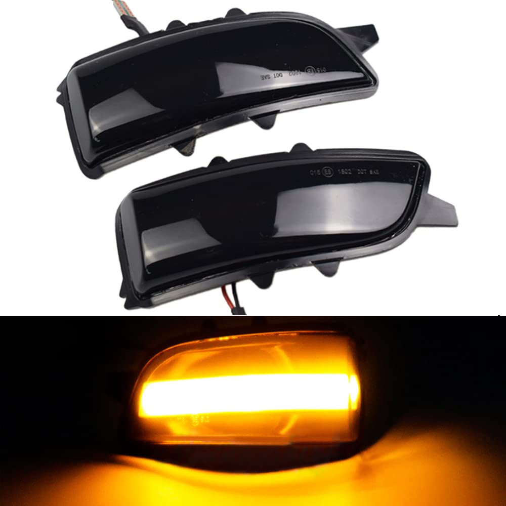 Photo 1 of Hacreyatu Side Mirror Indicator Dynamic LED Turn Signal Light Blinker For Volvo C30 C70 S60 S40 S80 V40 V50 V70 2007 2008