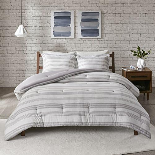 Urban Habitat Cole All Season Down Alternative Bedding, Matching Shams, Twin/Twin XL(68"x92"), Grey 3 Piece