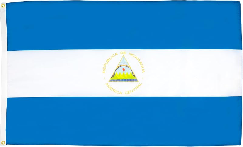 AZ FLAG Nicaragua Flag 3x5 ft 100D Polyester with 2 Brass Grommets