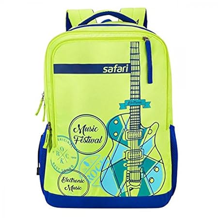 Safari 31 Ltrs Neon Green Casual Backpack (Guitar Reloaded Neon Green)
