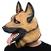 PARTY STORY Underdog German Shepherd Dog Latex Animal Head Mask For Halloween Novelty Costume