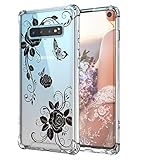 Cutebe Case for Galaxy S10,Shockproof Series Hard PC+ TPU Bumper Protective Case for Samsung Galaxy S10 6.1 Inch 2019 Release Black