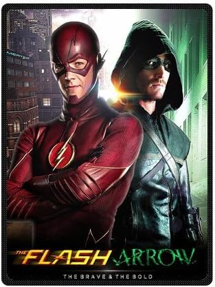 Scottshop Custom High Quality Fleece Blankets 58" x 80" Inch, Design The Flash And Green Arrow Blanket Fashion Warm Cozy Soft Sofa Bed Blanket Throws Blanket