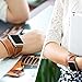 valkit Compatible with Apple Watch Band 38mm 40mm 42mm 44mm, Double Tour Replacement Genuine Leather Strap Women Men Wristband for Apple Watch Series SE/6/5/4/3/2/1,Brown