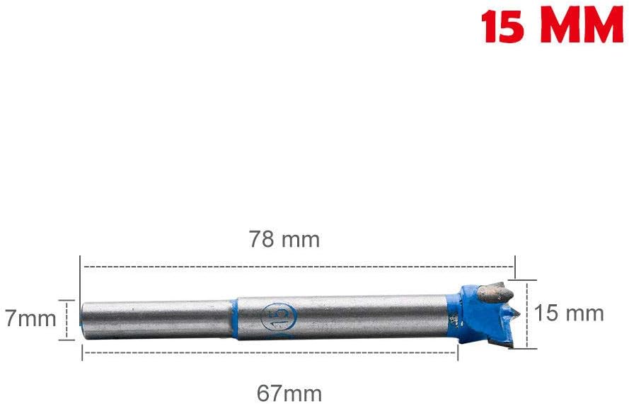 Forstner Drill Bits MASO Woodworking Hole Saw Cutter 15mm Dia Hinge Boring Drilling Bit Hole Saw Cutter for Wood Plastic Plywood 15mm-80mm (Pack of 1) - Image 3