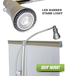 Amazon.com : Signworld Banner Stand Light - LED Clip On for Retractable Roll Up Banner Displays ...