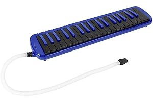 LAZMIN112 Melodica, 37 Key Wind Musical Instrument Ergonomic Design Blowpipe Melodica with Bag F37s(blue)