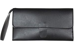 Uonlytech Scissors Holder Pouch Cases Professional Leather Shears Case Leather Barber Salon Scissors Cases for Hair Stylist