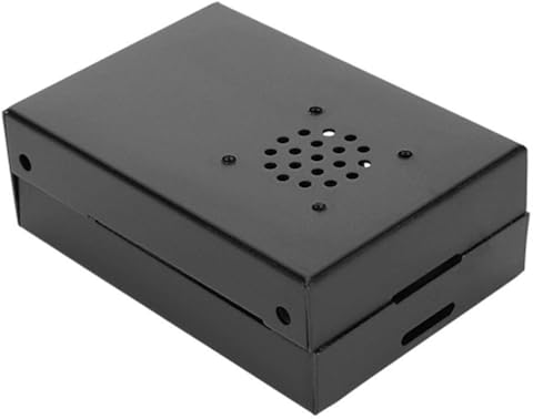 Carcasa de Enfriamiento de Aleación de Aluminio Carcasa Sensor de Temperatura Radiador Controlado Escape de Calor Con Ventilador Accesorios Aptos Para El Modelo Raspberry Pi 4 V1