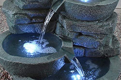 Jeco FCL059 Modern Bowls Fountain with Led Lights - Thumbnail 2